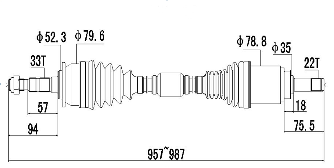 AUTOTEC EBS Products DRIVESHAFT