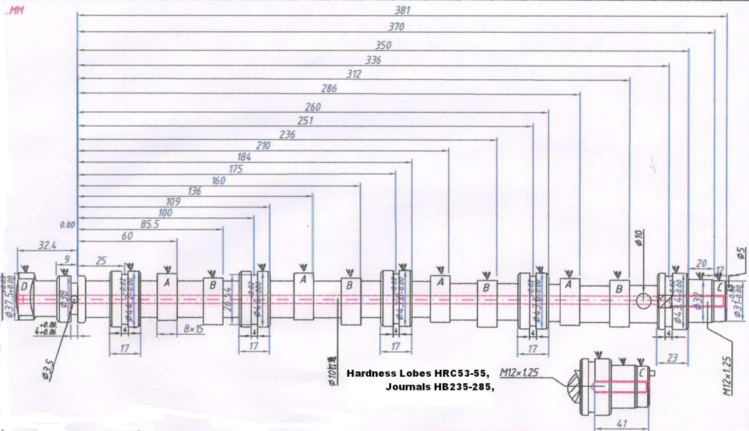 Autotec ebs products cam shaft