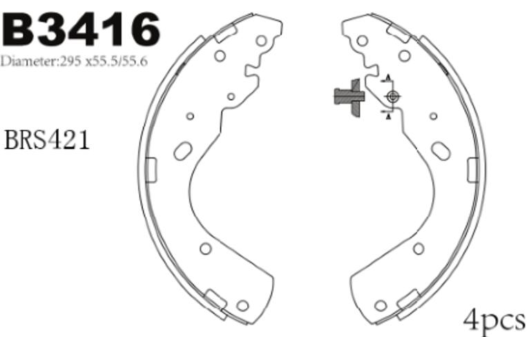 AUTOTEC EBS Products BRAKE SHOE