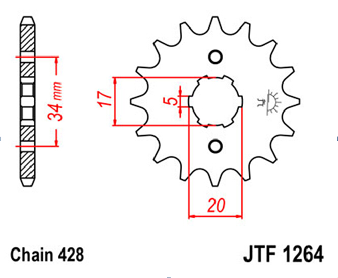 Autotec ebs products front sprocket